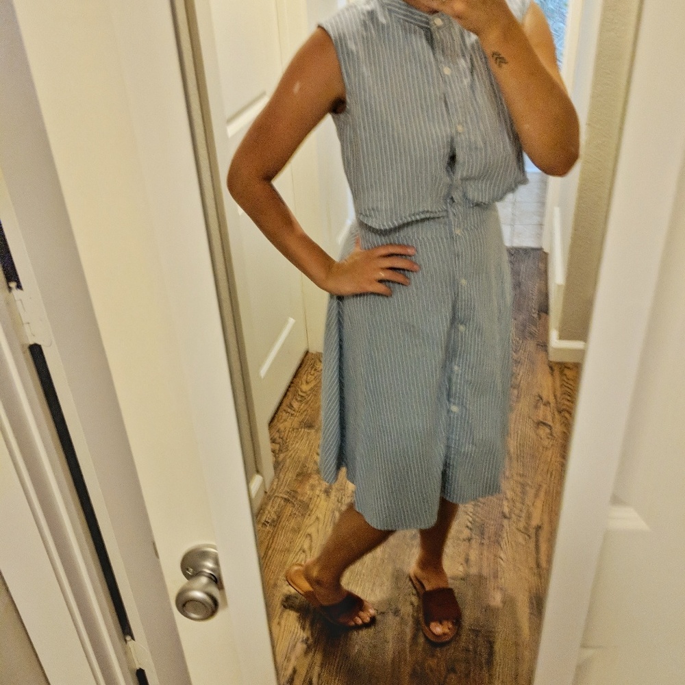 Striped Midi Dress